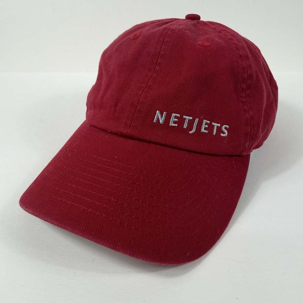NetJets Berkshire Hathaway Dad Hat Red Adjustable